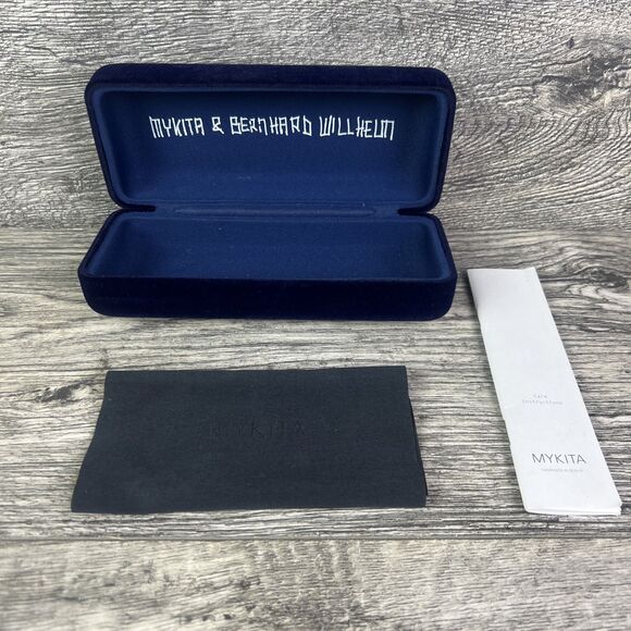 Mykita X Bernhard Willhelm Sunglasses Case + Microfiber Cloth Care Instructions - Picture 1 of 10